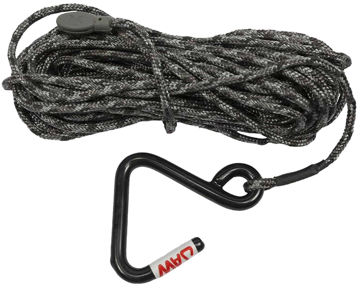 Hawk Jaw Hook Hoist Rope 35' Black Rubber Coated HWKHA3032