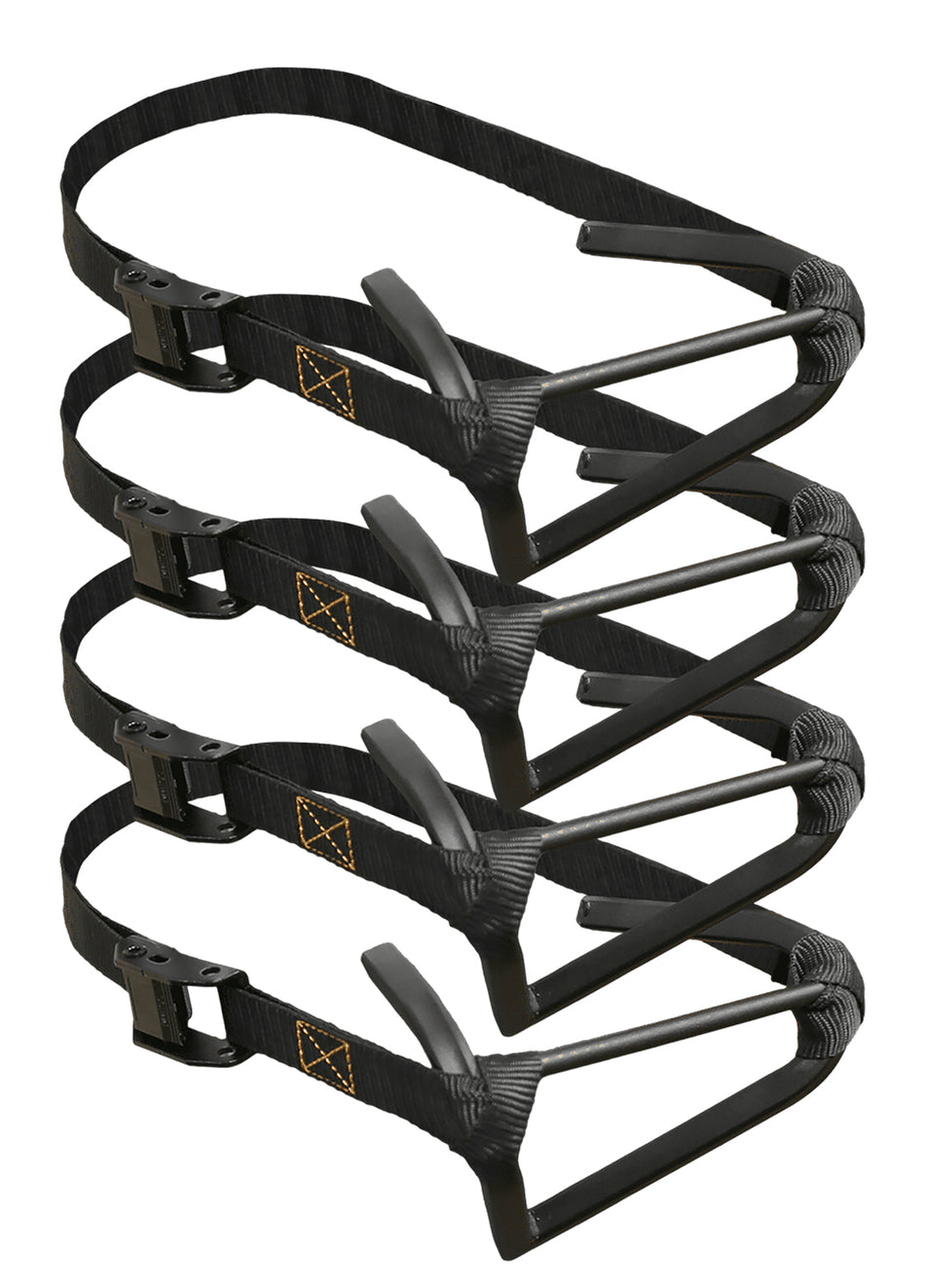 Muddy MUD-MSS-4PK Micro Stagger Climbing Steps Black Steel Nylon 4-Pack