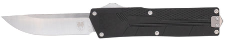 CobraTec Knives Paragon Edge OTF VG-10 Steel Blade Black Textured Aluminum Handle w/ Window Breaker