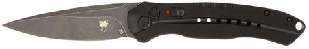 CobraTec Knives Diablo 3.50" Auto Folding Knife Black D2 Steel Stonewashed Blade Black G10 Handle