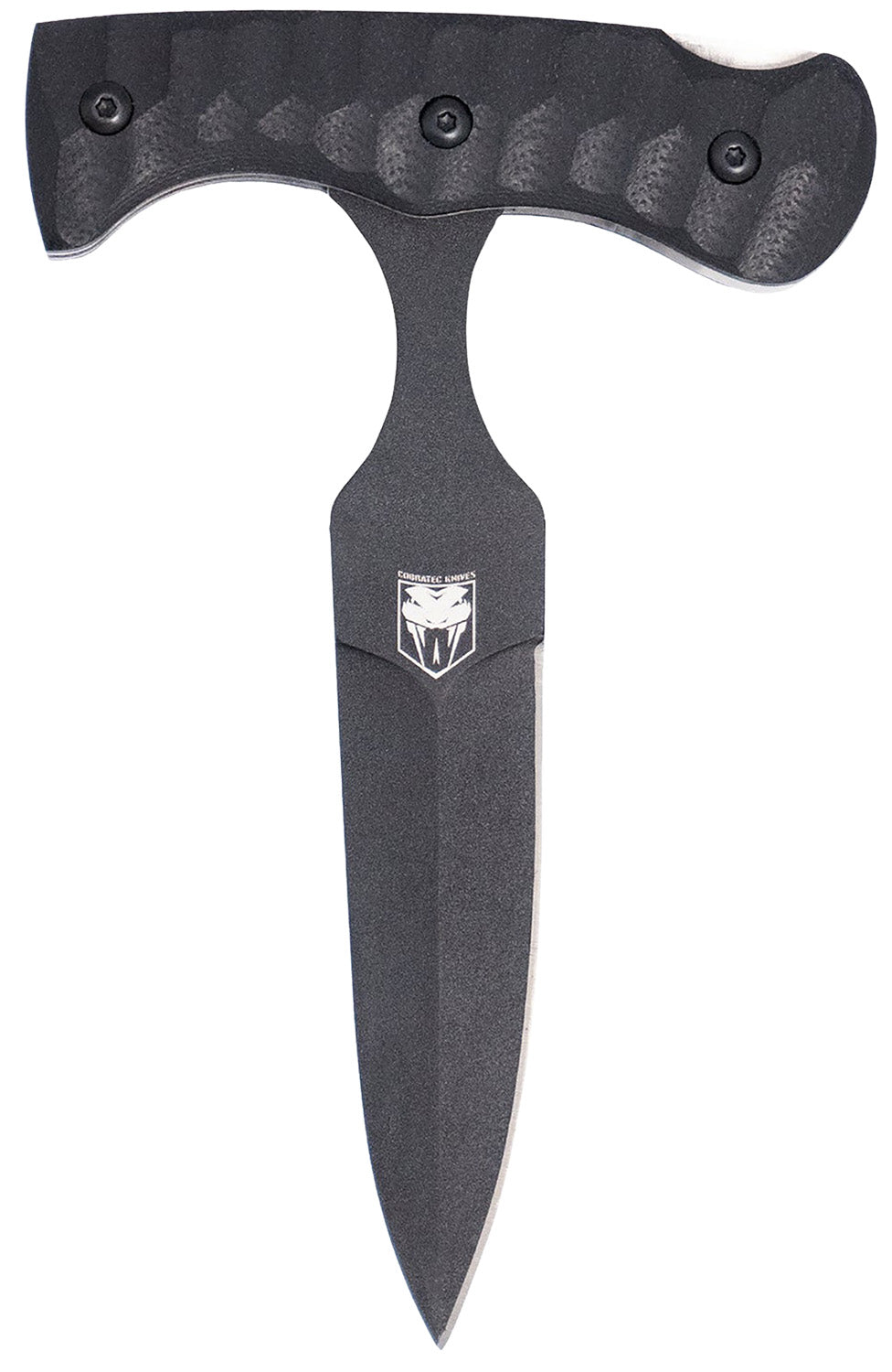 CobraTec FG10PD Folding Push Dagger 2.88" Black D2 Blade with Black G10 Handle and Kydex Sheath