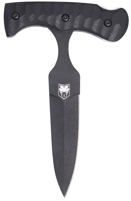 CobraTec FG10PD Folding Push Dagger 2.88" Black D2 Blade with Black G10 Handle and Kydex Sheath