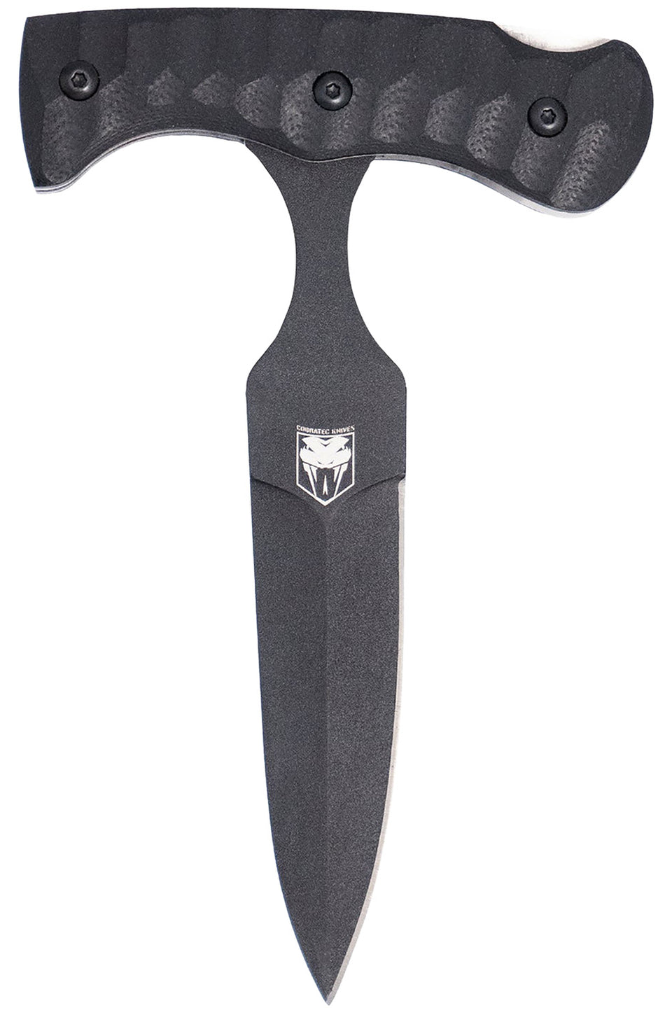 CobraTec FG10PD Folding Push Dagger 2.88" Black D2 Blade with Black G10 Handle and Kydex Sheath