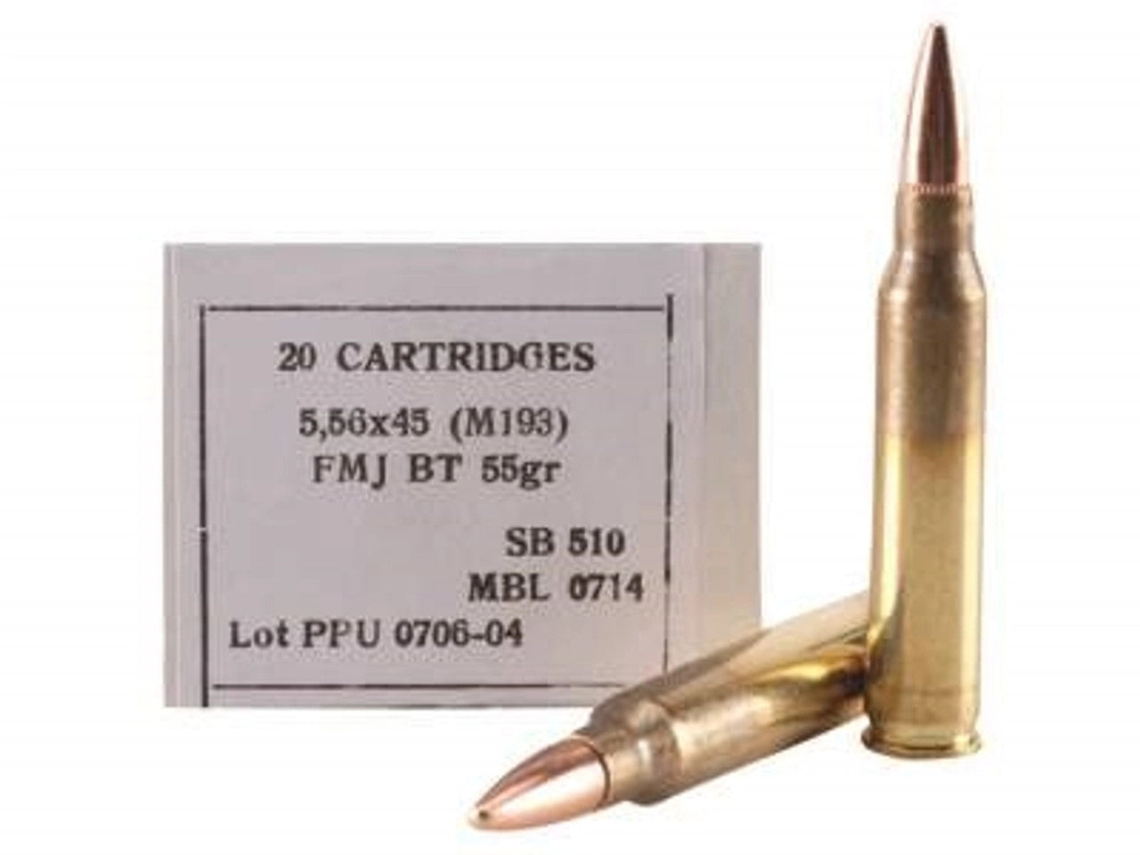 Prvi Partizan PPU M193 5.56x45 NATO FMJ 55gr