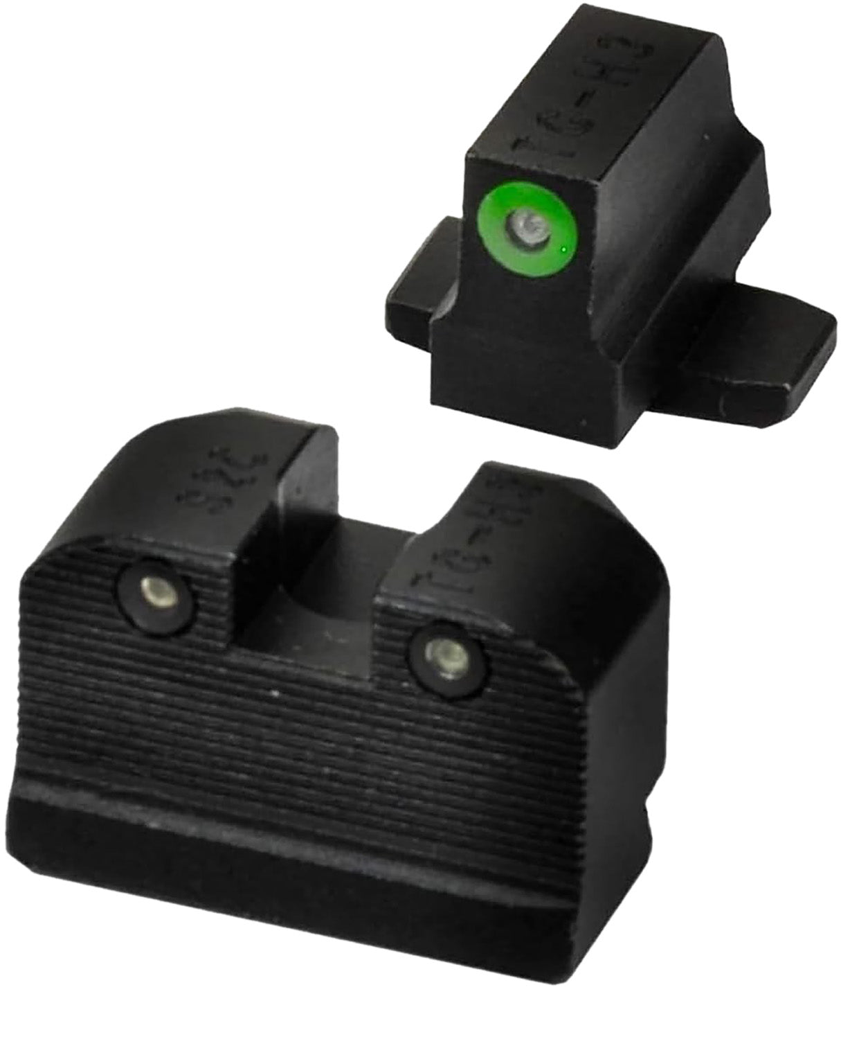 Sig Sauer X-Ray3 Day/Night Suppressor Height Tritium Sight Set Green Tritium Black Outline P-Series