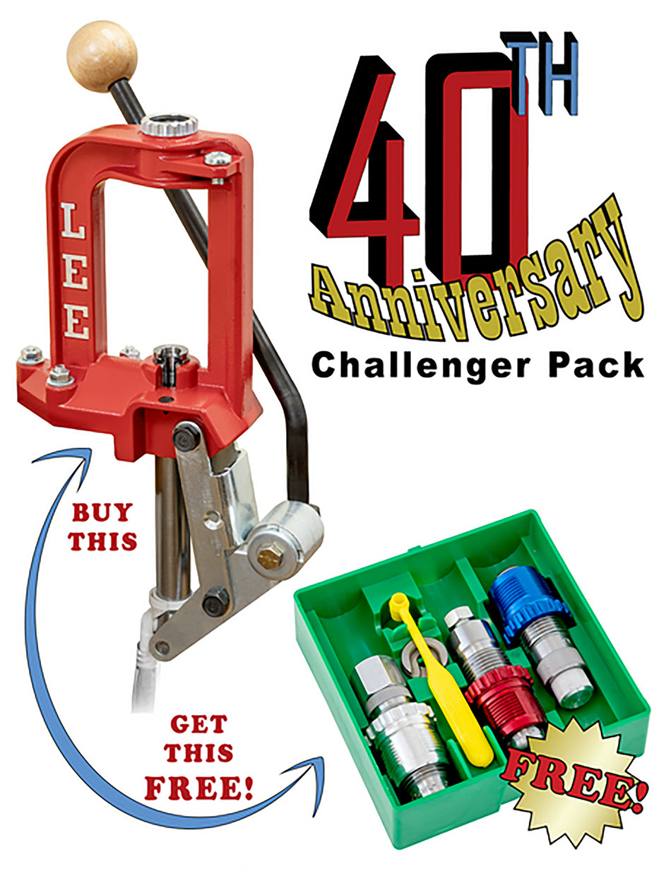 Lee Precision Challenger III Reloading Press 40th Anniversary Kit with 38 Special Breech Lock Dies