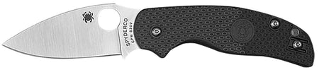 Spyderco C123PBK Sage 5 Lightweight 3" Folding EDC Knife Satin CPM S30V Blade Black FRN Handle w/ Pocket Clip