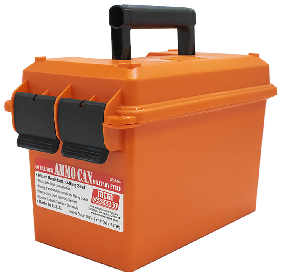 MTM Case-Gard AC50C35 50Cal Orange Ammo Can Polypropylene with O-Ring Seal