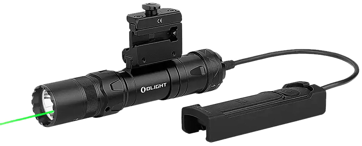 Olight Odin GL Mini ODINGLMINI Black Anodized 200/500/1,000 Lumens Green Laser Tactical Light