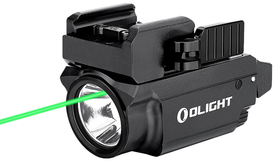Olight Baldr Mini Compact Tactical Weapon Light Black Anodized 600 Lumens with Green Laser