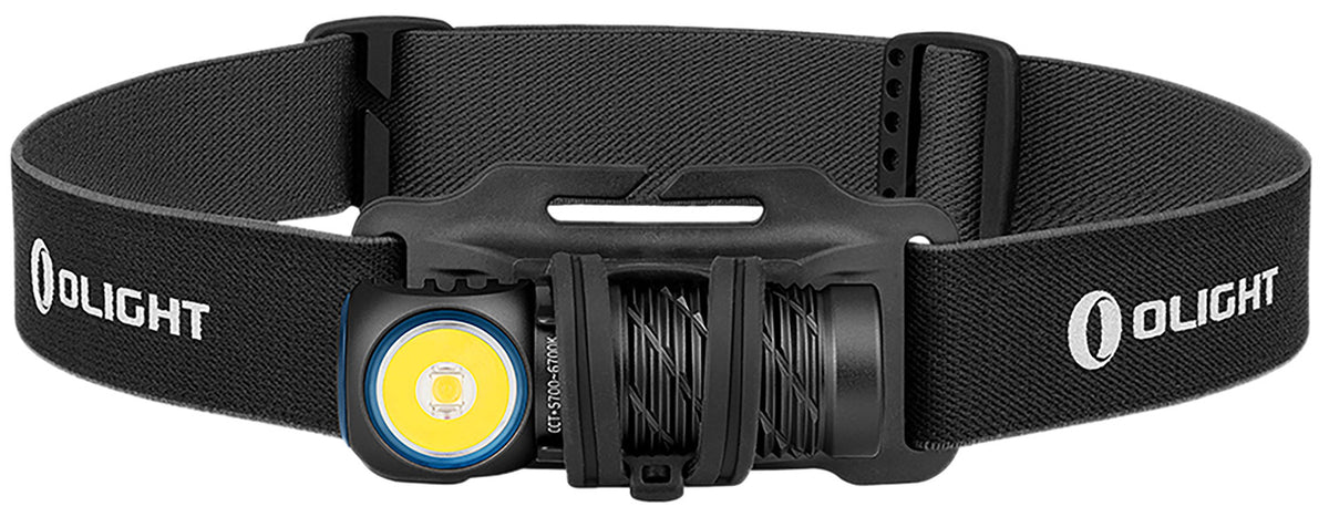 Olight Perun 2 Mini Black 1,100 Lumens Rechargeable Headlamp with White and Red LED