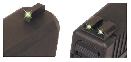 TruGlo TG231S1 Green Tritium Front and Rear Night Sights No Battery Required