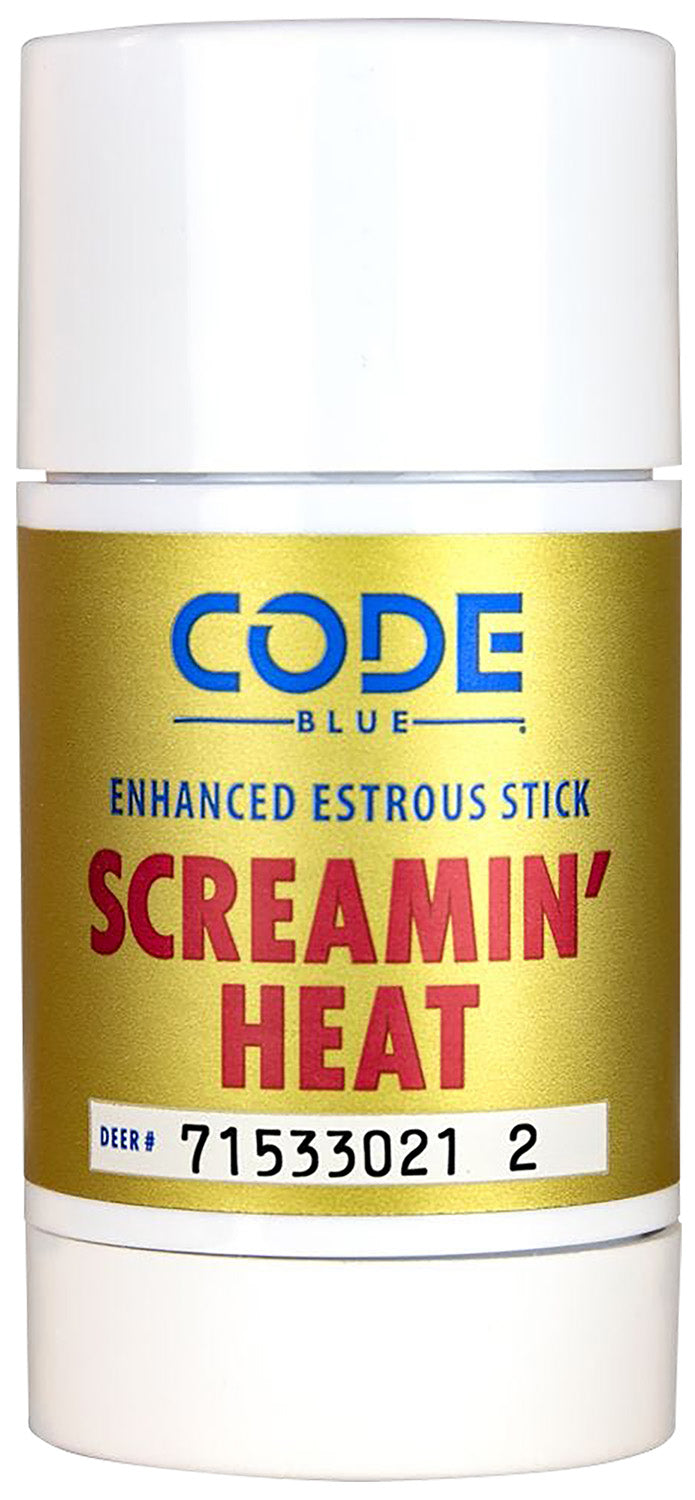Code Blue Screamin Heat OA1418 Estrous Wax Scent Stick 2.60 oz Single Doe Formula