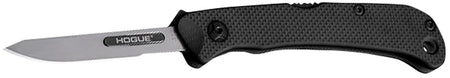 Hogue 35836 Expel 2.50" Folding Scalpel Plain Blade, High Carbon Steel, Black G10 Scales & Stainless Handle