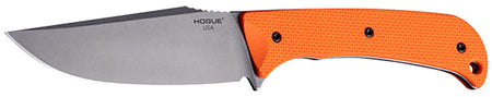 Hogue 35850 Extrak XL 3.90" Fixed Blade Knife, Stone Tumbled CPM M4, Blaze Orange G10 Scales with Kydex Sheath