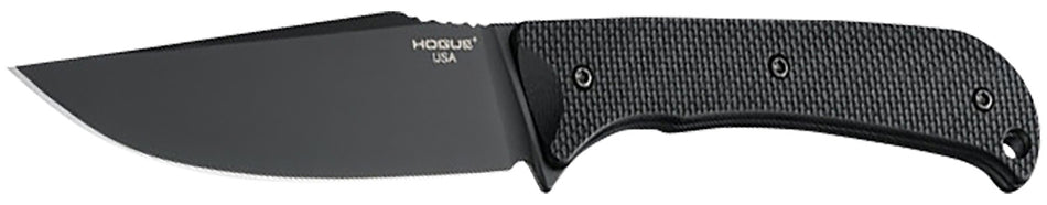 Hogue 35854 Extrak XL 3.90" Fixed Blade Knife, Black Cerakote CPM M4, Black G10 Scales with Kydex Sheath