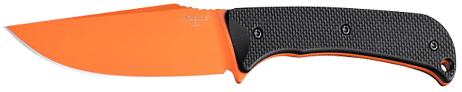 Hogue 35859 Extrak XL 3.90" Fixed Blade Knife, Blaze Orange Cerakote CPM M4, Black G10 Scales with Kydex Sheath