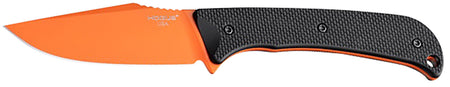 Hogue 35864 Extrak 3.30" Fixed Blade Knife, Blaze Orange Cerakote CPM M4, Black G10 Scales with Kydex Sheath