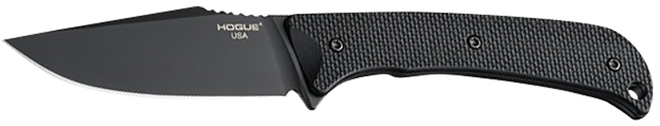 Hogue 35869 Extrak 3.30" Fixed Blade Knife, Black Cerakote CPM M4, Black G10 Scales with Kydex Sheath