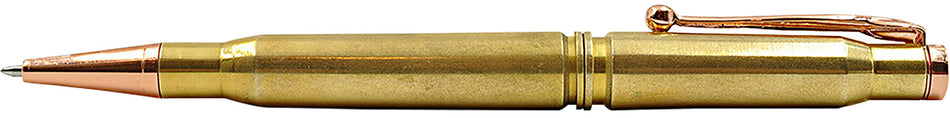 Caliber Gourmet Brass Bullet Style Ballpoint Pen Gold