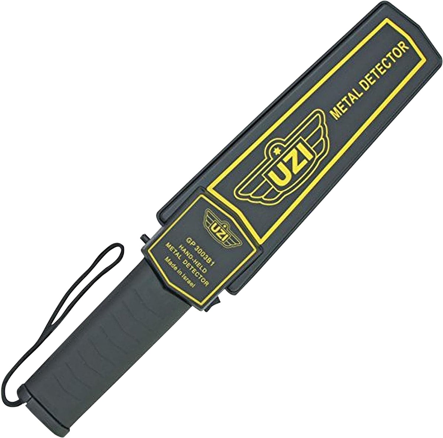 Uzi Accessories UZIHHSC1 Metal Detector Black/Yellow High-Impact Plastic LED Alert