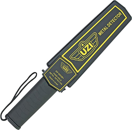 Uzi Accessories UZIHHSC1 Metal Detector Black/Yellow High-Impact Plastic LED Alert