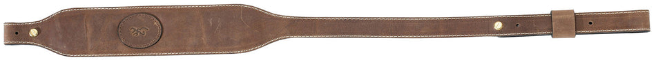 Browning Santa Fe Crazy Horse Brown Leather Rifle Sling Adjustable Padded Upper Suede Backing