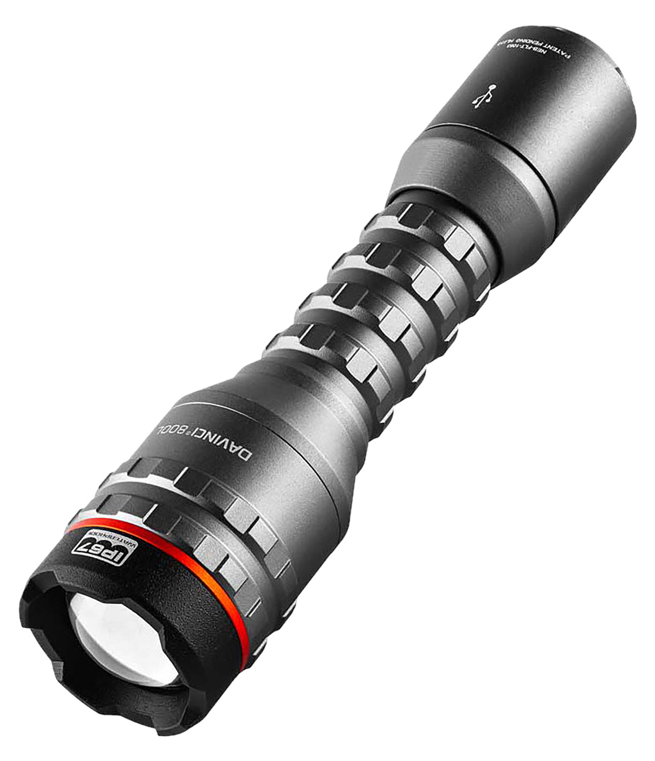 NEBO NEBFLT1063 Davinci 800L EDC Flashlight Gray 800 Lumens 3x Zoom White LED