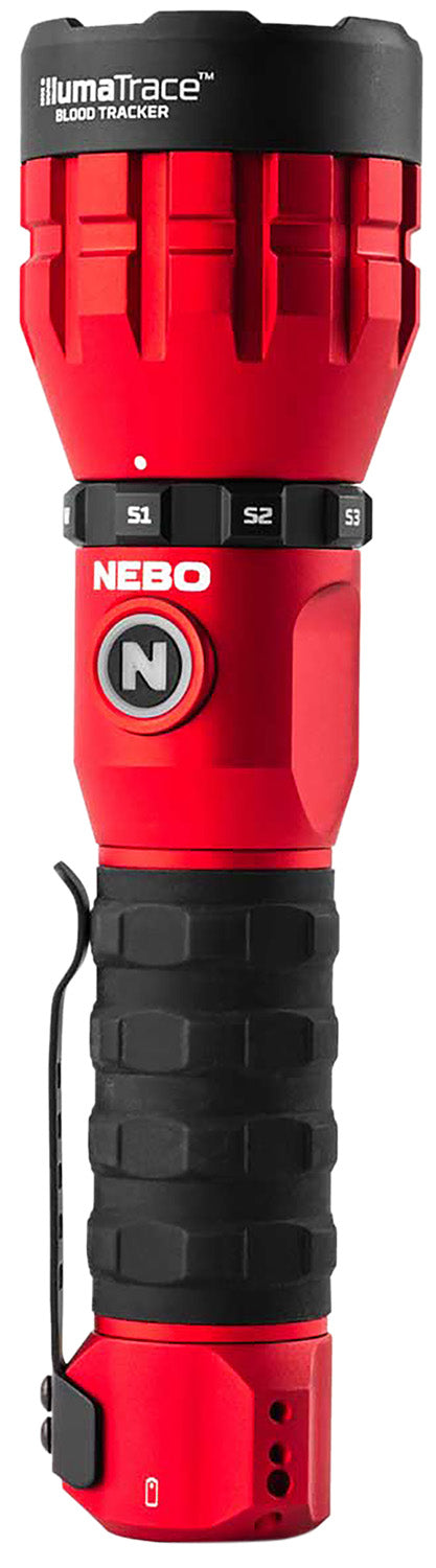 NEBO IllumaTrace Blood Tracker Red LED Flashlight USB-C Rechargeable