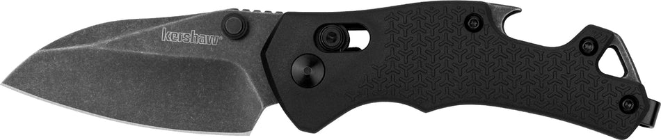 Kershaw 8337 Craze Mini EDC Pocket Knife 2.35" Reverse Tanto 8Cr13MoV Blade, Black GFN Handle, Pocket Clip
