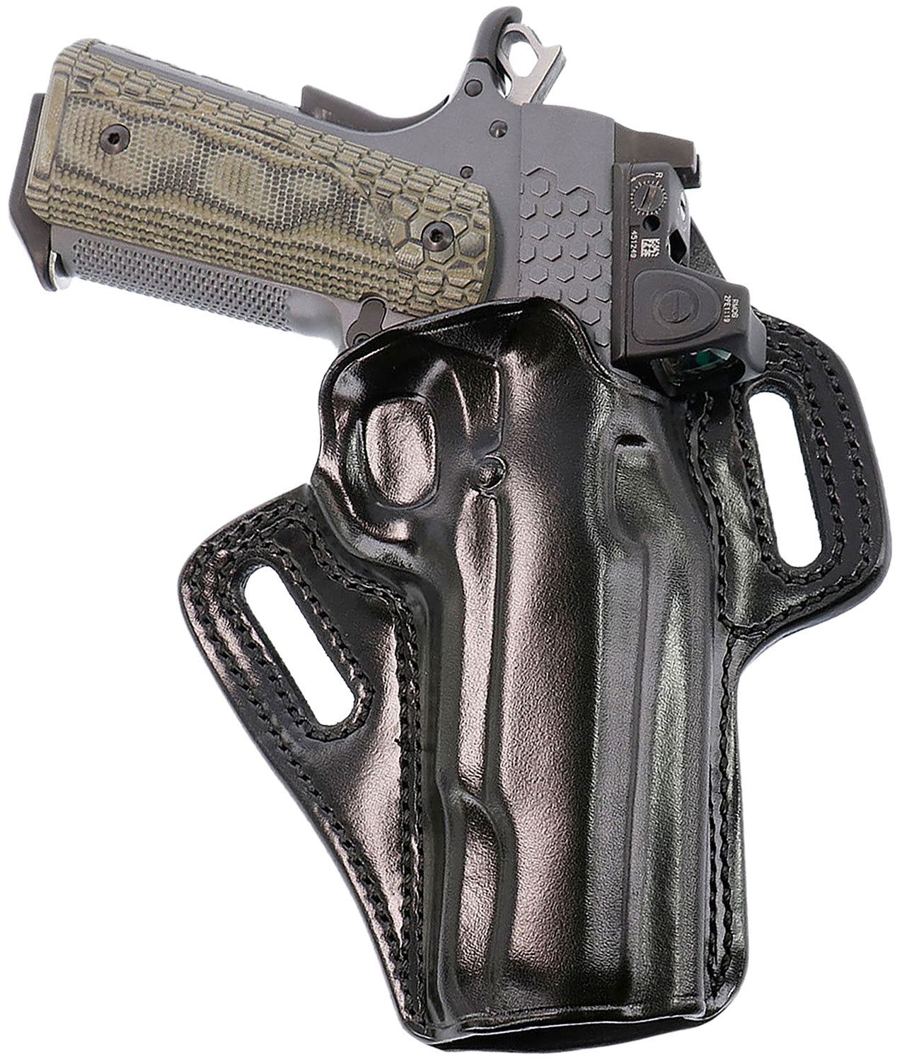 Galco CO2212RB Concealable 2.0 Black Leather OWB Holster for 1911 Right Hand