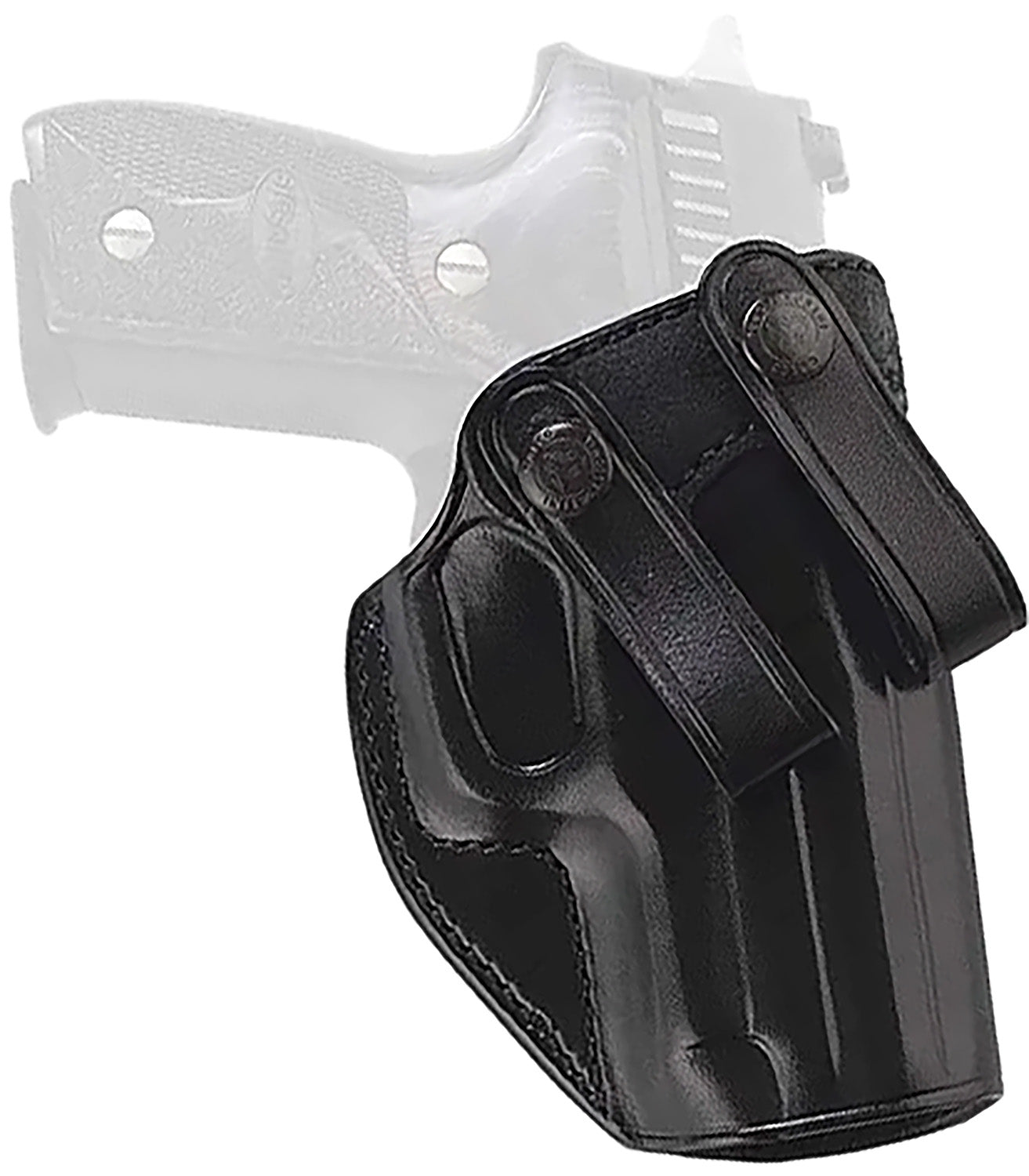 Galco SUM800RB Summer Comfort Snap-On IWB Black Leather Holster Glock 43X MOS Right Hand