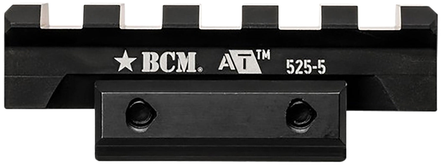 BCM A/T Optic Rail Riser 525-5 Black Anodized 5 Slot Mount