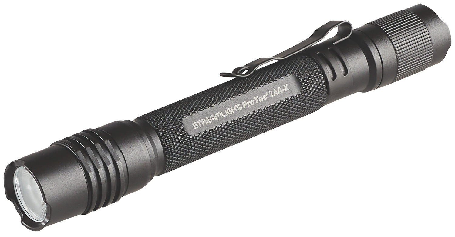 Streamlight ProTac 2AA-X USB Multi-Fuel Slim Tactical Flashlight Black 550 Lumens White LED