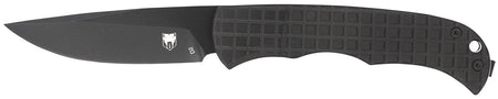 CobraTec CTCLNHRBLK Cyclone 3" Flip Open Auto Hidden Release Black TiCN D2 Blade with Black Aluminum Handle