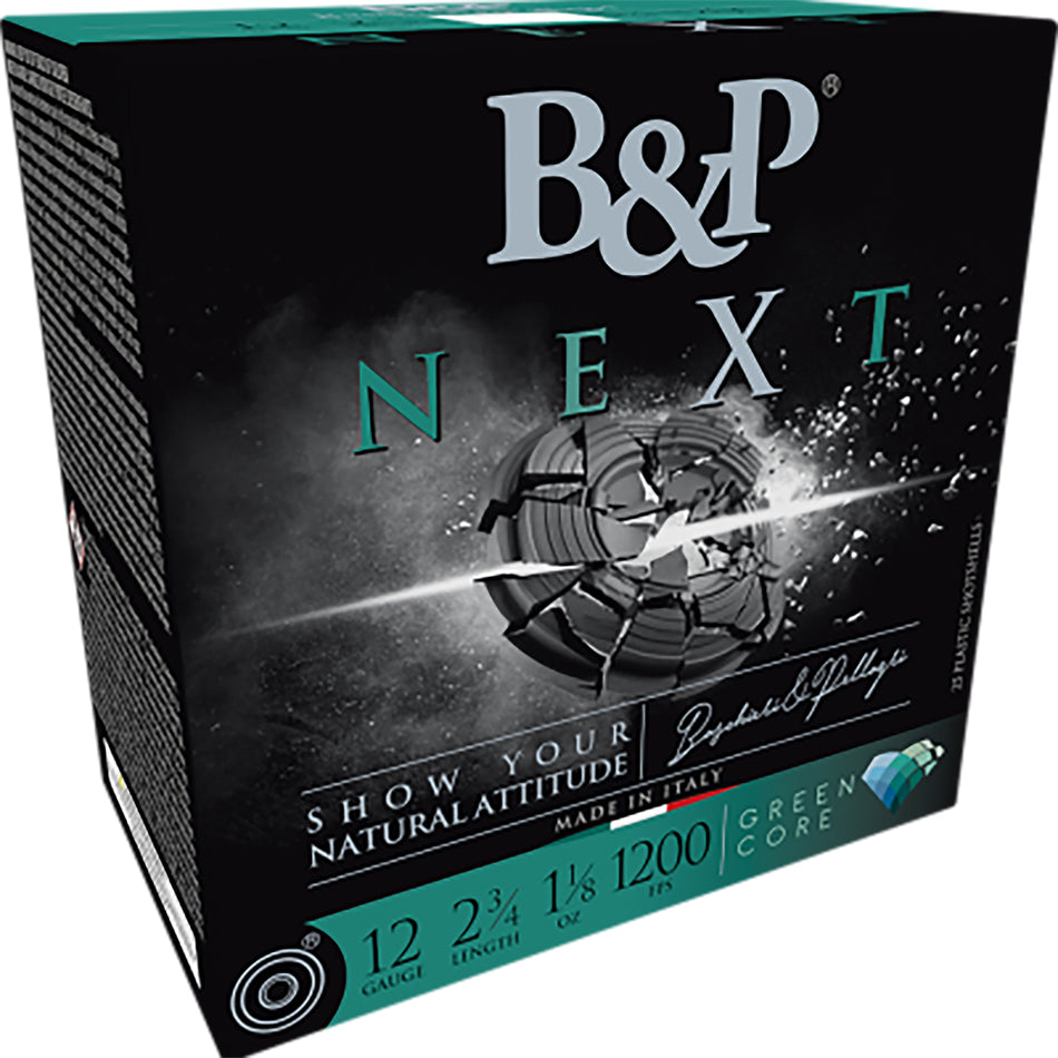 B&p Ammunition 12B1NX9 Next 12Gauge 2.75" 1oz 9Shot 25 Per Box/10 Case