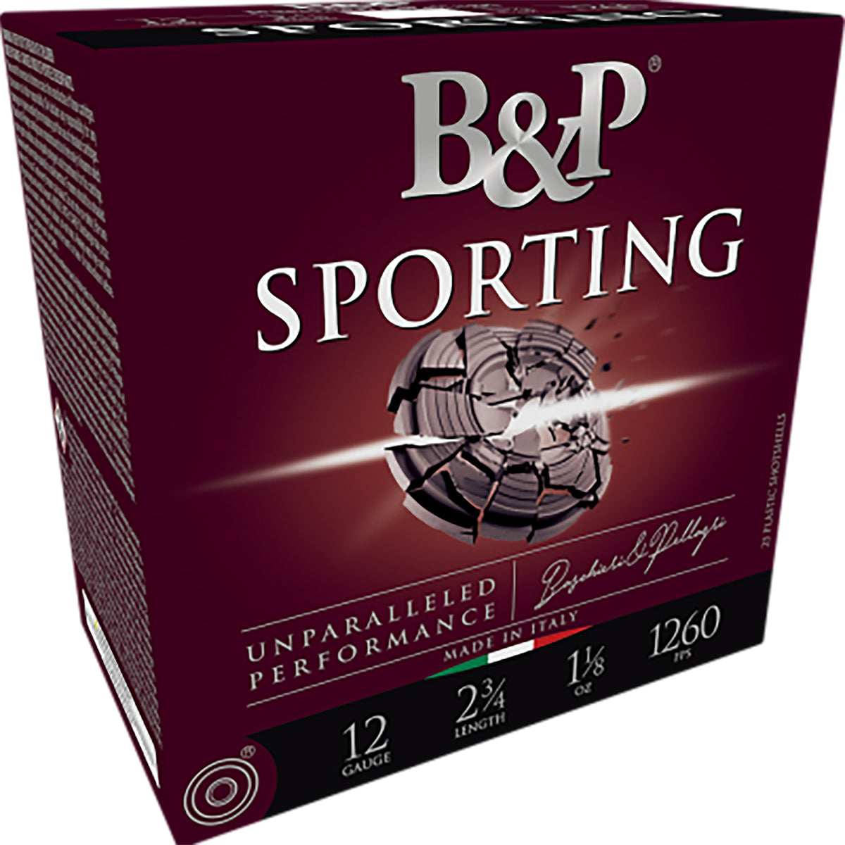 Baschieri and Pellagri Sporting Shotgun Ammo 12 Gauge 2.75 in 1 oz #8
