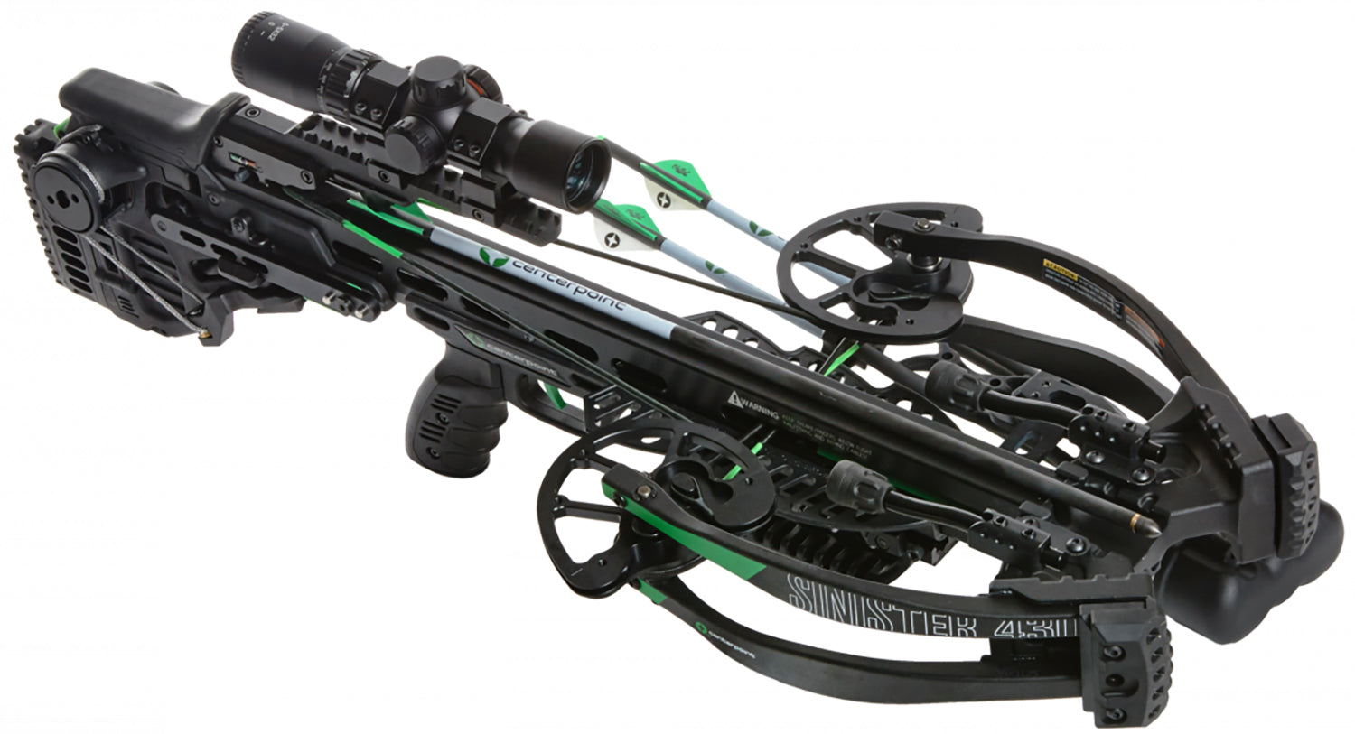 CenterPoint Sinister 430 430 FPS Crossbow with Silent Crank Black C0012