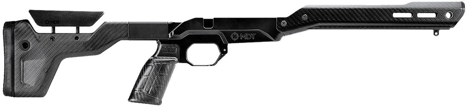 MDT HNT26 Black Carbon Fiber Chassis System Howa 1500 SA Weatherby Vanguard AICS (107835BCF)