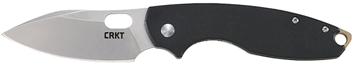 CRKT Pilar III EDC Folder Model 5317D2, 2.97" Stonewashed D2 Steel Blade, Black Textured G10 Handle