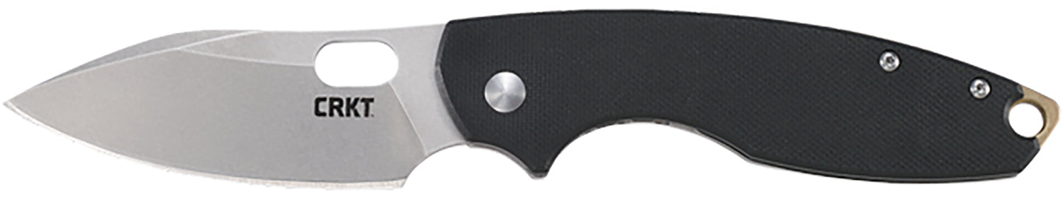 CRKT Pilar III EDC Folder Model 5317D2, 2.97" Stonewashed D2 Steel Blade, Black Textured G10 Handle