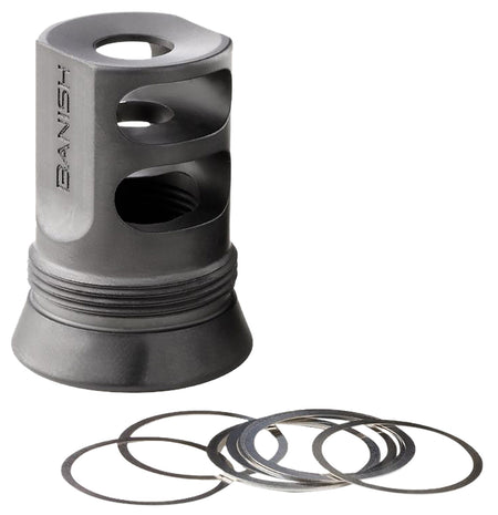 Banish 30 Gold 1/2x28 Muzzle Brake with Included Shim Kit