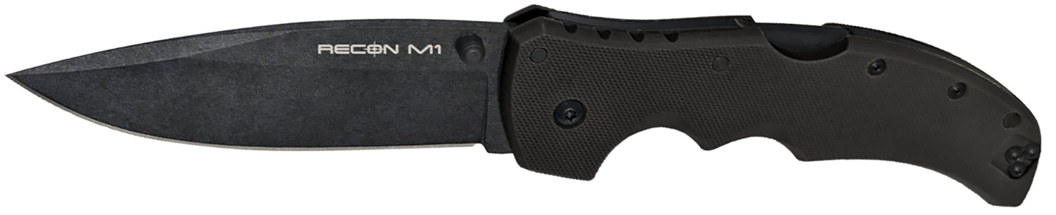 Cold Steel CS27TMC Recon 1 4" Folding CPM MagnaCut Clip Point Blade with Black Textured G10 Handle