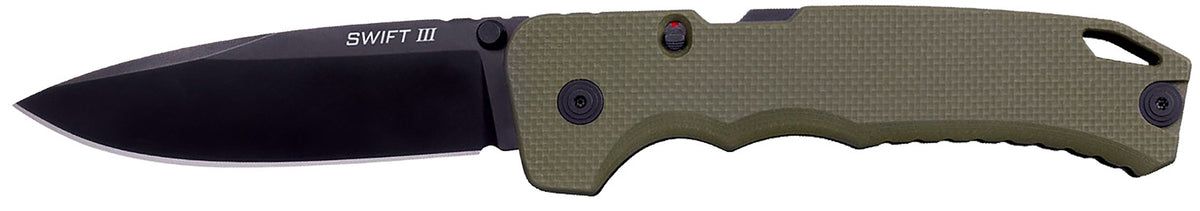 Cold Steel CSFL40AT Swift III 4" Assisted Open CPM M4 Folding Pocket Knife, OD Green G10 Handle, Gift Box