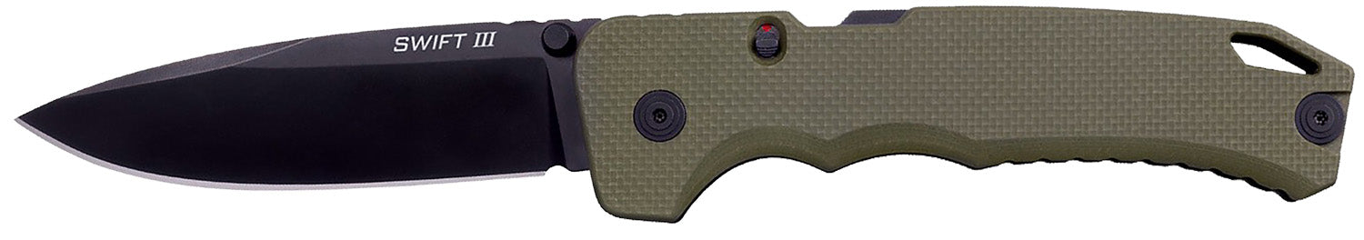 Cold Steel CSFL40AT Swift III 4" Assisted Open CPM M4 Folding Pocket Knife, OD Green G10 Handle, Gift Box