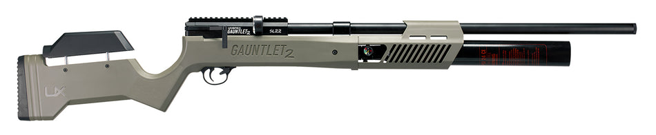 Umarex Gauntlet 2 SL .22 Caliber PCP Air Rifle FDE Stock Threaded Muzzle 48 FPE