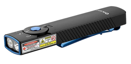 Olight Arkfeld Pro Black Anodized 1,300 Lumens 3-in-1 EDC Flashlight with Green Laser and UV