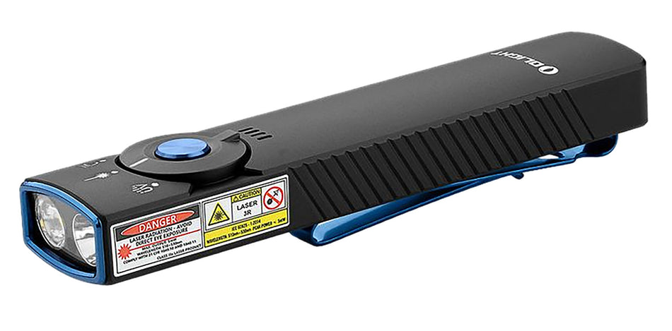 Olight Arkfeld Pro Black Anodized 1,300 Lumens 3-in-1 EDC Flashlight with Green Laser and UV
