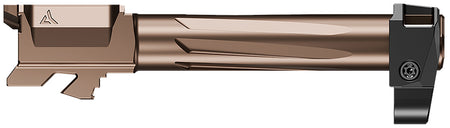 Radian Weapons Ramjet Afterburner 9mm Luger Barrel Combo Glock 19 Gen4 Bronze Stainless Steel