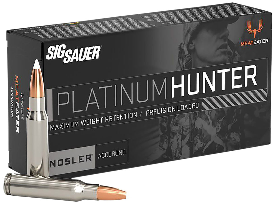 Sig Sauer Platinum Hunter 7mm Remington Mag 160 grain Nosler AccuBond Bonded Polymer Tip ammunition